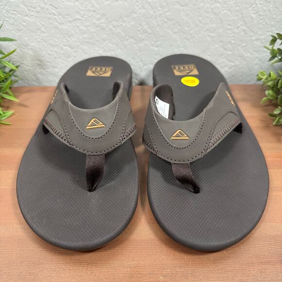 Reef Men's Fanning Flip Flop Thong Sandals Bottle Opener Size 10 - Picture 3 of 7